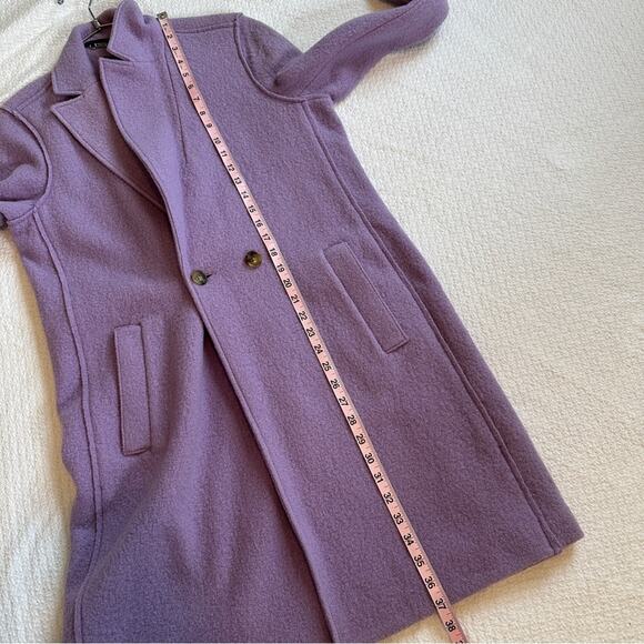 J.Crew  Daphne Topcoat Boiled Wool Jacket Coat 6 Purple Lavender - Picture 7 of 12